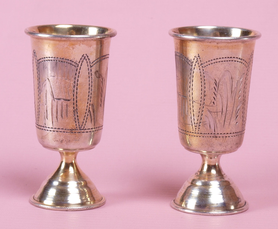 Silver cups (2 pcs.)