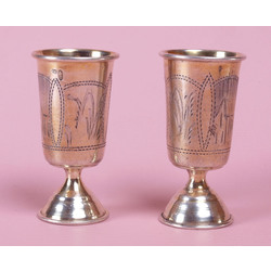 Silver cups (2 pcs.)