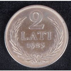 Silver two-lat coin - 1925