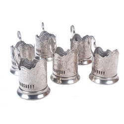 Metal glass holder(6 pieces)