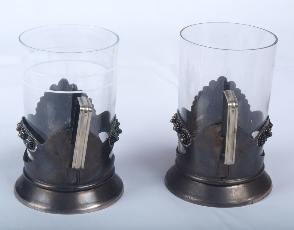 Metal glass holder(2 pieces)