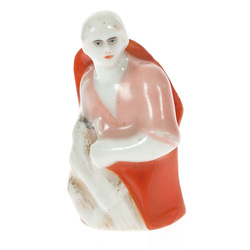 Chess porcelain figure of the set 'Red and White'