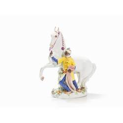 Porcelain figure 'Negro with horse'