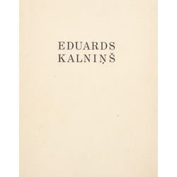 Exhibition catalog of paintings from Eduards Kalnins