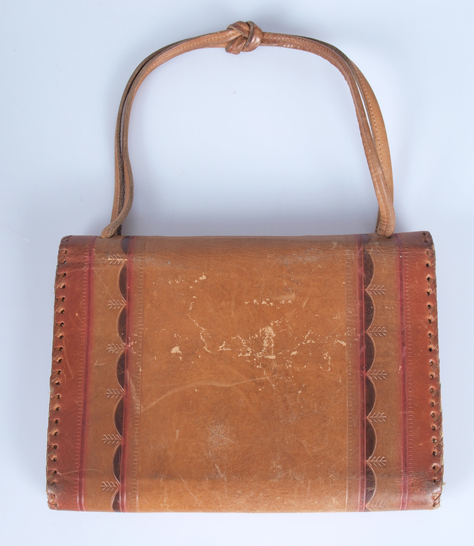 Theatre leather handbag