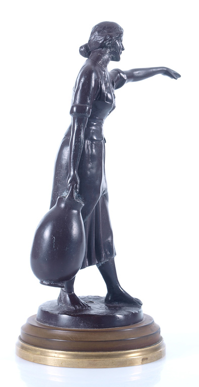 Colored spelter figure