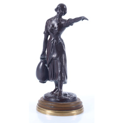 Colored spelter figure