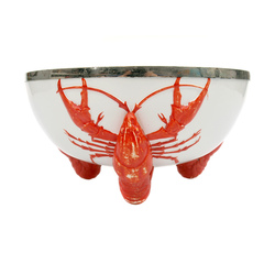 Porcelain dish with crayfish