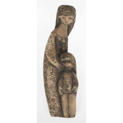 Keramikas dekors „Ceilonas sieviete ar bērnu”