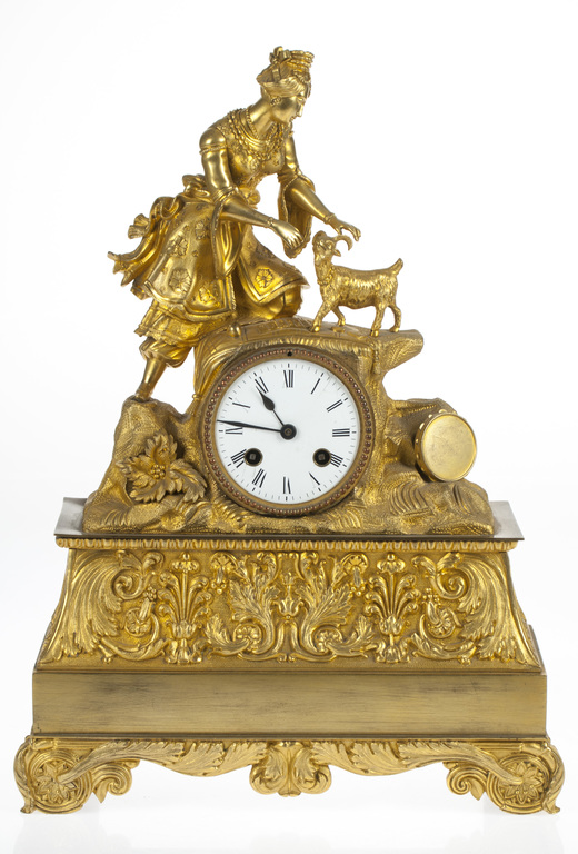 Bronze mantel clock