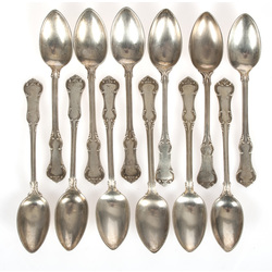 Silver spoon set (12 piec.)