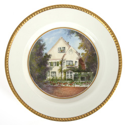 Porcelain decorative plate “Mansion”