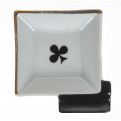 Porcelain ashtray 'Playing cards'