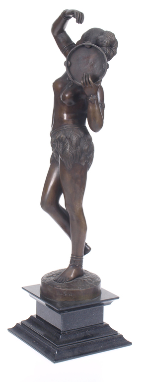 The bronze figure 