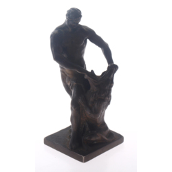The bronze figure 