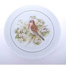 Porcelain wall plate “Common Linnet”