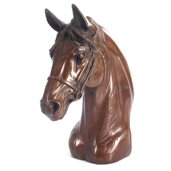 Spelter bust 'Horse head'