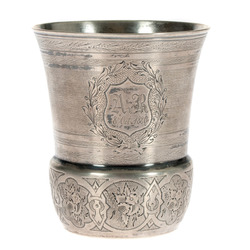 Silver wineglass
