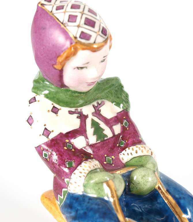 Porcelain figure “Down the hill”