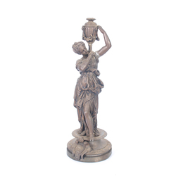 Bronzed spelter figure