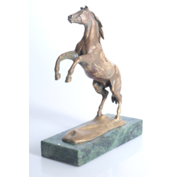 Bronze figure on the marble base 'Horse'