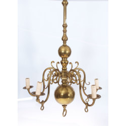 Brass chandelier