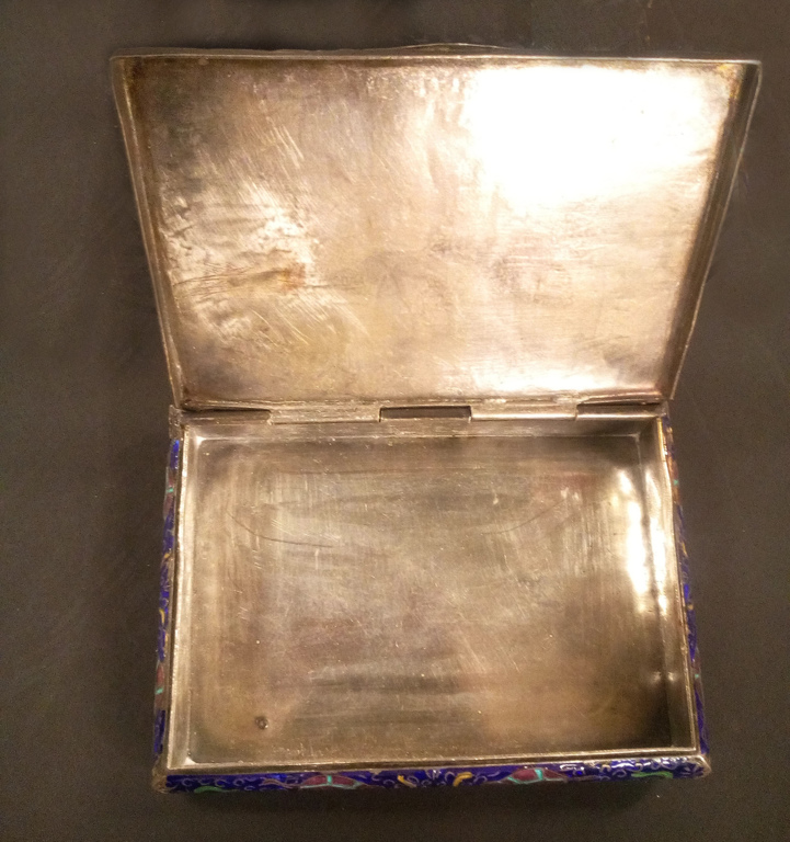 Silver cigarette case