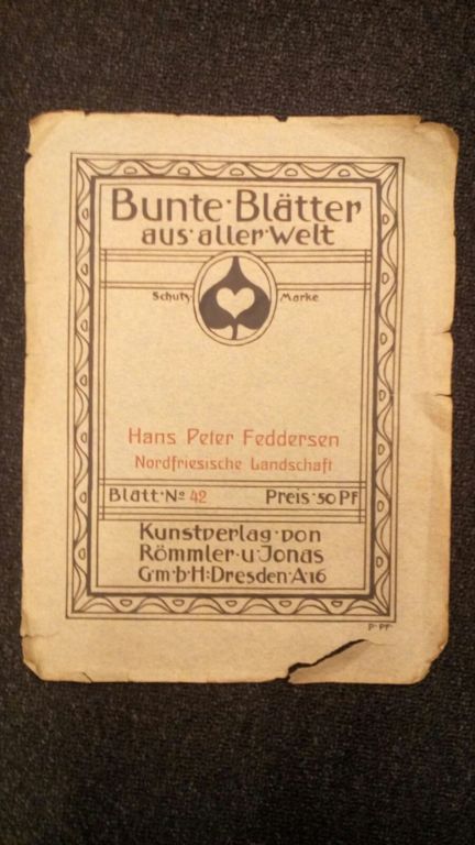 Обложка альбома репродукций „Bunte Blatter aus aller Welt”