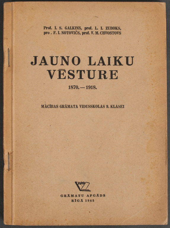 Grāmata „Jauno laiku vēsture 1870-1918”