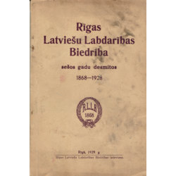 Grāmata“Rīgas Latviešu Labdarības Biedrība”