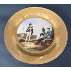 Porcelāna šķīvis “Kareivji atpūtā”