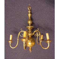 Brass chandelier