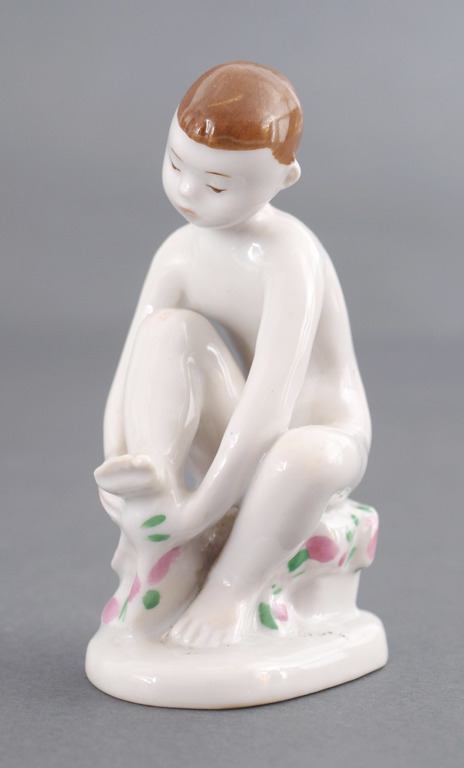 Porcelain figurine “Boy with towel”