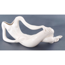 Decorative faience vase “Lying”