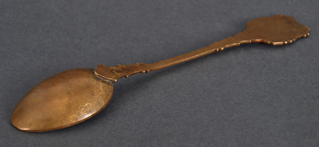 Copper spoon with enamal 