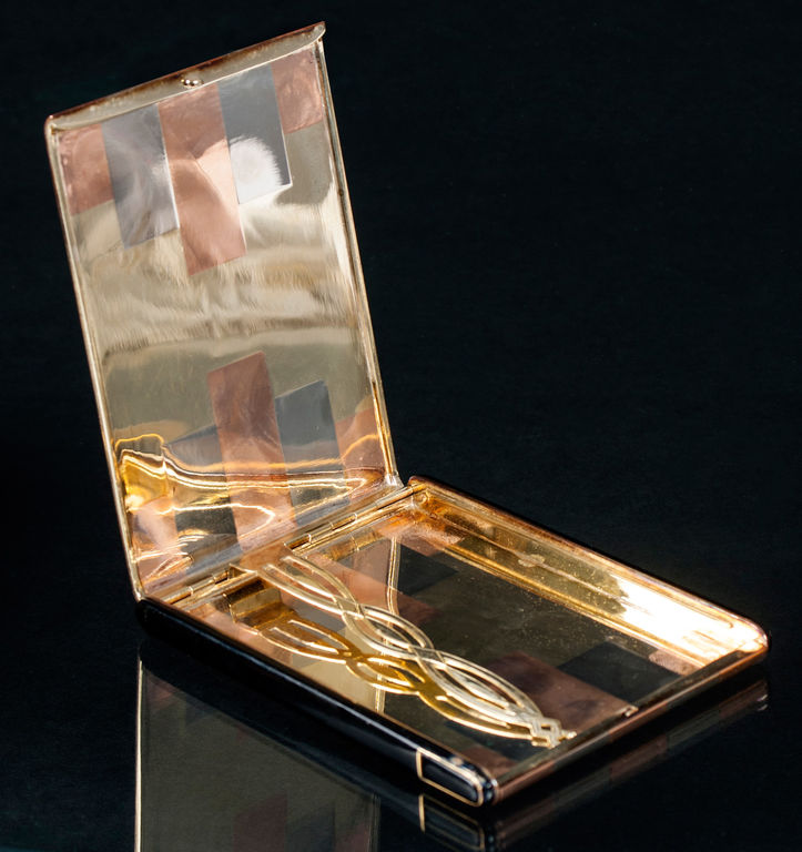 Golden cigarette case