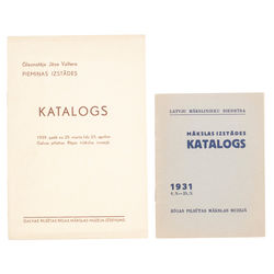 Two exhibition catalogs