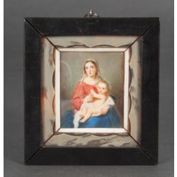 Miniature 'Madonna with child'