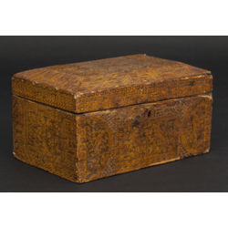 Wooden chest with woodcarvings