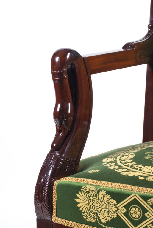 Ampīra stila sarkankoka krēsli(4 gab.)