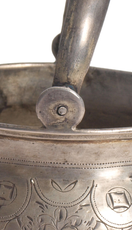 Silver sugar-basin