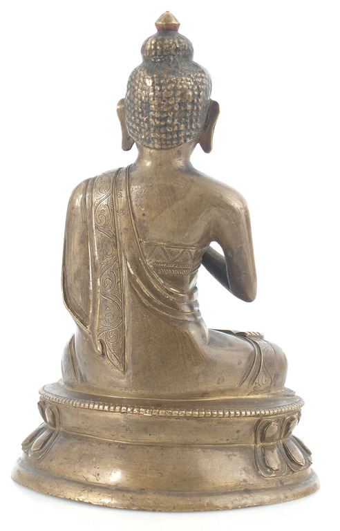 Antique Thailand Buddhism bronze figure Buddha