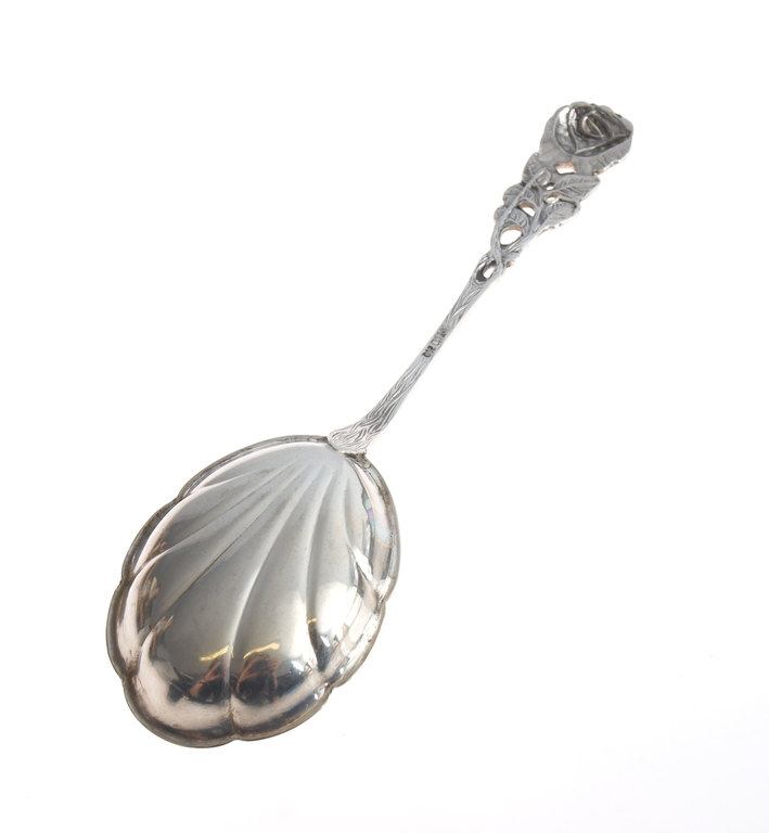 Silver spoon for salad