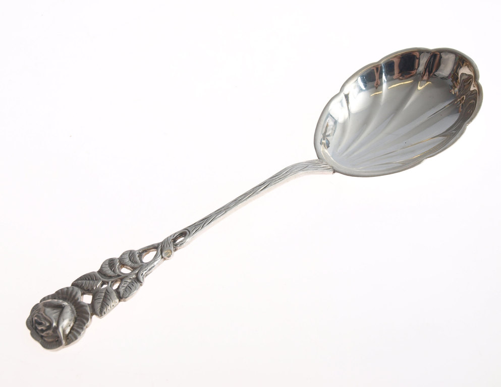 Silver spoon for salad