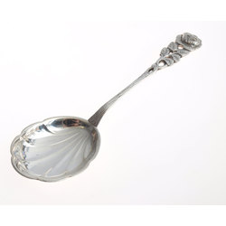 Silver spoon for salad