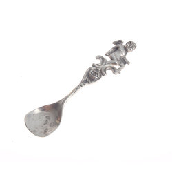 Silver spoon for spices 