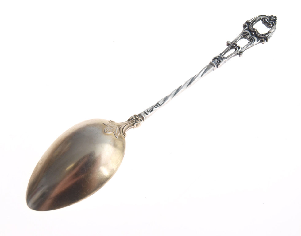 Silver spoon for tea