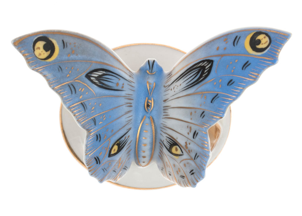 Porcelain figurines 'Butterfly' (3 pcs.)