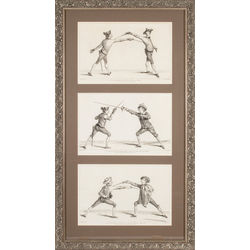 Engravings 'Fencing' (3 pcs.)