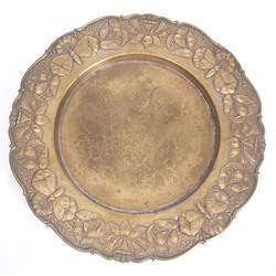 Art Nouveau brass plate 